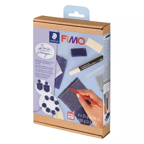 Fimo Soft modelling kit - Denim effect x1