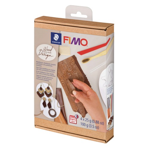 Fimo Soft modelling kit - Wood effect x1