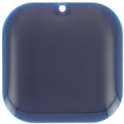 22mm Rounded square sequin in metal and epoxy resin - Midnight blue x1|raw }}