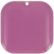 22mm Rounded square sequin in metal and epoxy resin - Plum x1|raw }}