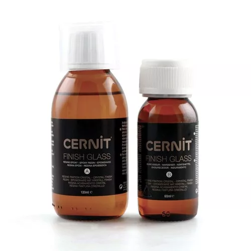 Epoxy resin kit Finish Glass Cernit - Transparent x180ml