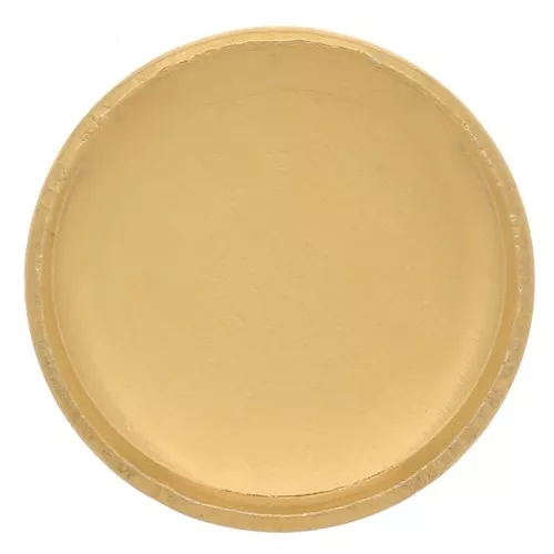 Round cabochon setting - Fine gold plated x1