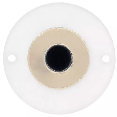 25mm Round Plexiglas eye spacer - Transparent - Gold x1