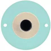 25mm Round Plexiglas eye spacer - Veraman - Gold x1