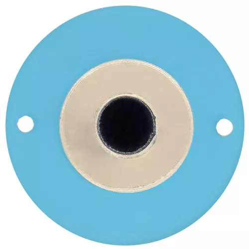 25mm Round Plexiglas eye spacer - Blue - Gold x1