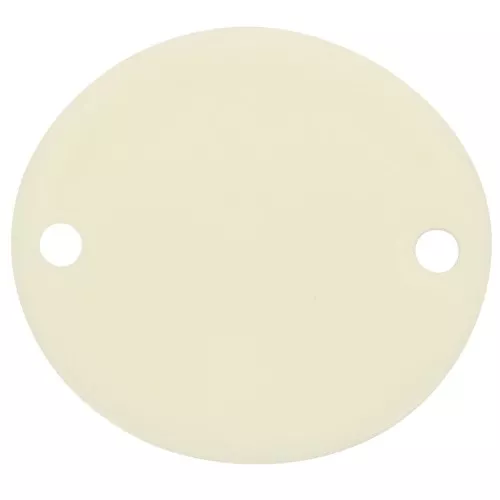 22x20mm Oval opaque acetate spacer - Ecru x1