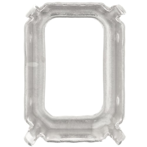 Cabochon setting Rectangle-shaped 4610 et 4627 18x13mm Silver-colored