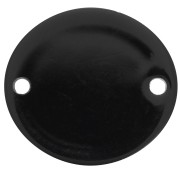 22x20mm Oval opaque acetate spacer - Black x1