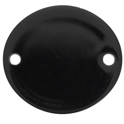22x20mm Oval opaque acetate spacer - Black x1