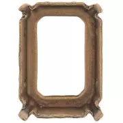 Cabochon setting Rectangle-shaped 4610 et 4627 18x13mm bronze tone