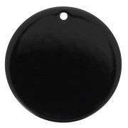 30mm Round pendant in opaque acrylic - Black x1|raw }}