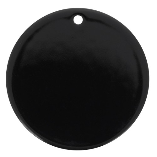 30mm Round pendant in opaque acrylic - Black x1