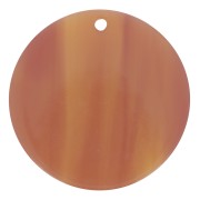 30mm Round transparent acetate pendant - Marbled Fauve x1|raw }}