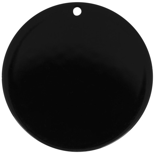 40mm Round opaque pendant in acrylic - Black x1