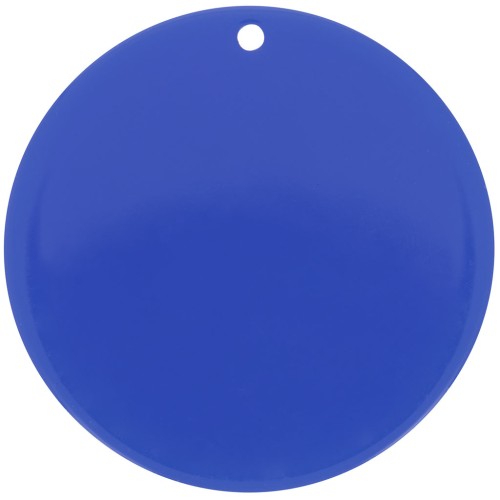 40mm Round opaque pendant in acrylic - Royal Blue x1