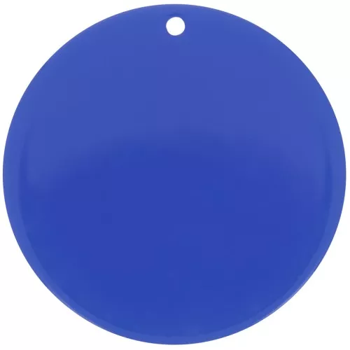 40mm Round opaque pendant in acrylic - Royal Blue x1
