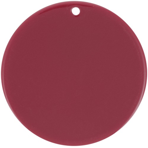40mm Round opaque pendant in acrylic - Burgundy x1