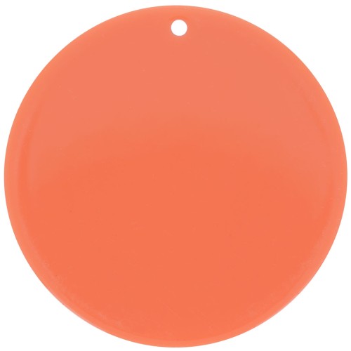 40mm Round opaque pendant in acrylic - Terracotta x1