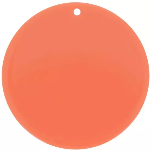 40mm Round opaque pendant in acrylic - Terracotta x1