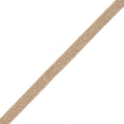 Lacet Suedine 3x1.3 mm Light Bronze pailleté x 2.8 m|raw }}