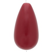 30x16mm opaque resin Pear bead - burgundy x1|raw }}