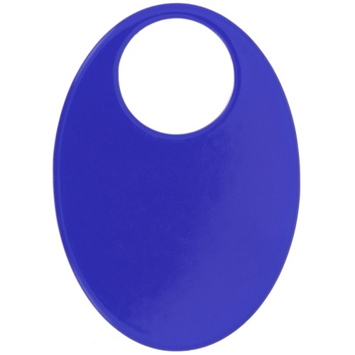 45x32mm Oval transparent acrylic pendant - Royal Blue x1