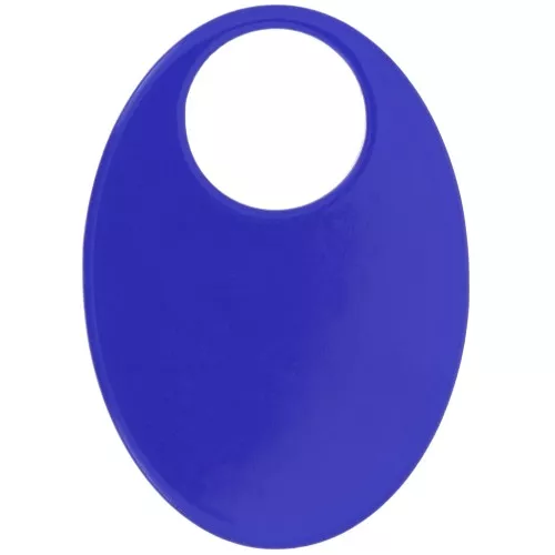 45x32mm Oval transparent acrylic pendant - Royal Blue x1
