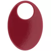 Pendants - Charms - 45x32mm Oval opaque acetate pendant - Burgundy x1 45x32mm Oval opaque acetate pendant - Burgundy x1