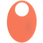 45x32mm Oval opaque acetate pendant - Terracotta x1|raw }}