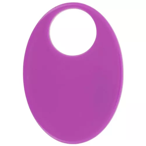 45x32mm Oval opaque acetate pendant - Magenta x1