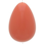 31x22mm opaque resin Pear bead - Terracotta x1|raw }}