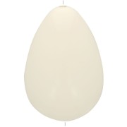 31x22mm opaque resin Pear bead - Ecru x1