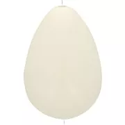 31x22mm opaque resin Pear bead - Ecru x1