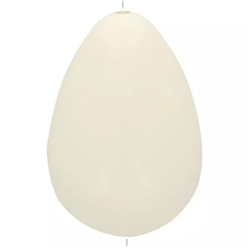 31x22mm opaque resin Pear bead - Ecru x1