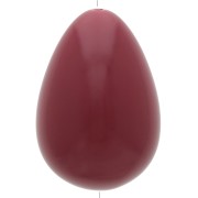 31x22mm opaque resin Pear bead - burgundy x1|raw }}