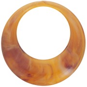 44mm Round Resin Pendant - Apricot marble x1|raw }}