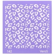 90x90mm Silk Screen VeroS for polymer clay - Leopard pattern n°142 x1