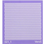90x90mm Silk Screen VeroS for polymer clay - Ear pattern n°021_1 x1
