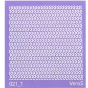 90x90mm Silk Screen VeroS for polymer clay - Ear pattern n°021_1 x1
