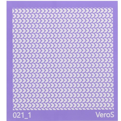 90x90mm Silk Screen VeroS for polymer clay - Ear pattern n°021_1 x1