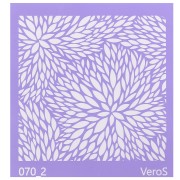 90x90mm Silk Screen VeroS for polymer clay - Flower pattern 1 n°070_2 x1