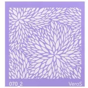 90x90mm Silk Screen VeroS for polymer clay - Flower pattern 1 n°070_2 x1