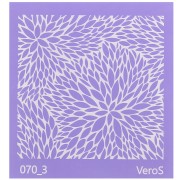 90x90mm Silk Screen VeroS for polymer clay - Flower pattern 1 n°070_3 x1|raw }}