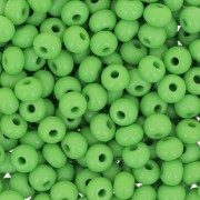 Preciosa Seed beads 6/0 4 mm - Opaque Green x20g|raw }}