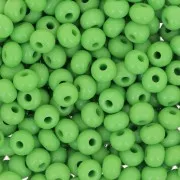 Preciosa Seed beads 6/0 4 mm - Opaque Green x20g