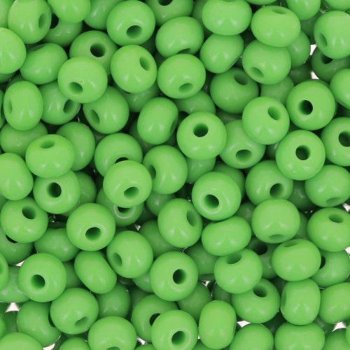 Preciosa Seed beads 6/0 4 mm - Opaque Green x20g