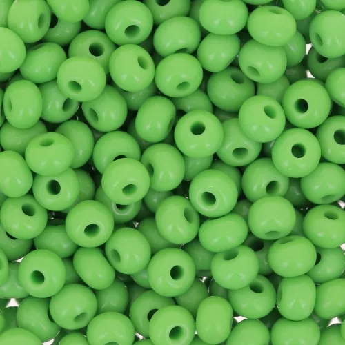Preciosa Seed Beads 6/0 4 mm - Opaque Green x20g