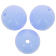 8mm Czech glass round beads - Opaque Light Blue x20