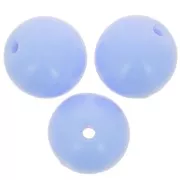 8mm Czech glass round beads - Opaque Light Blue x20