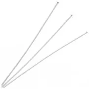 50x0,7mm Head pins - Antique fine silver veneer x20